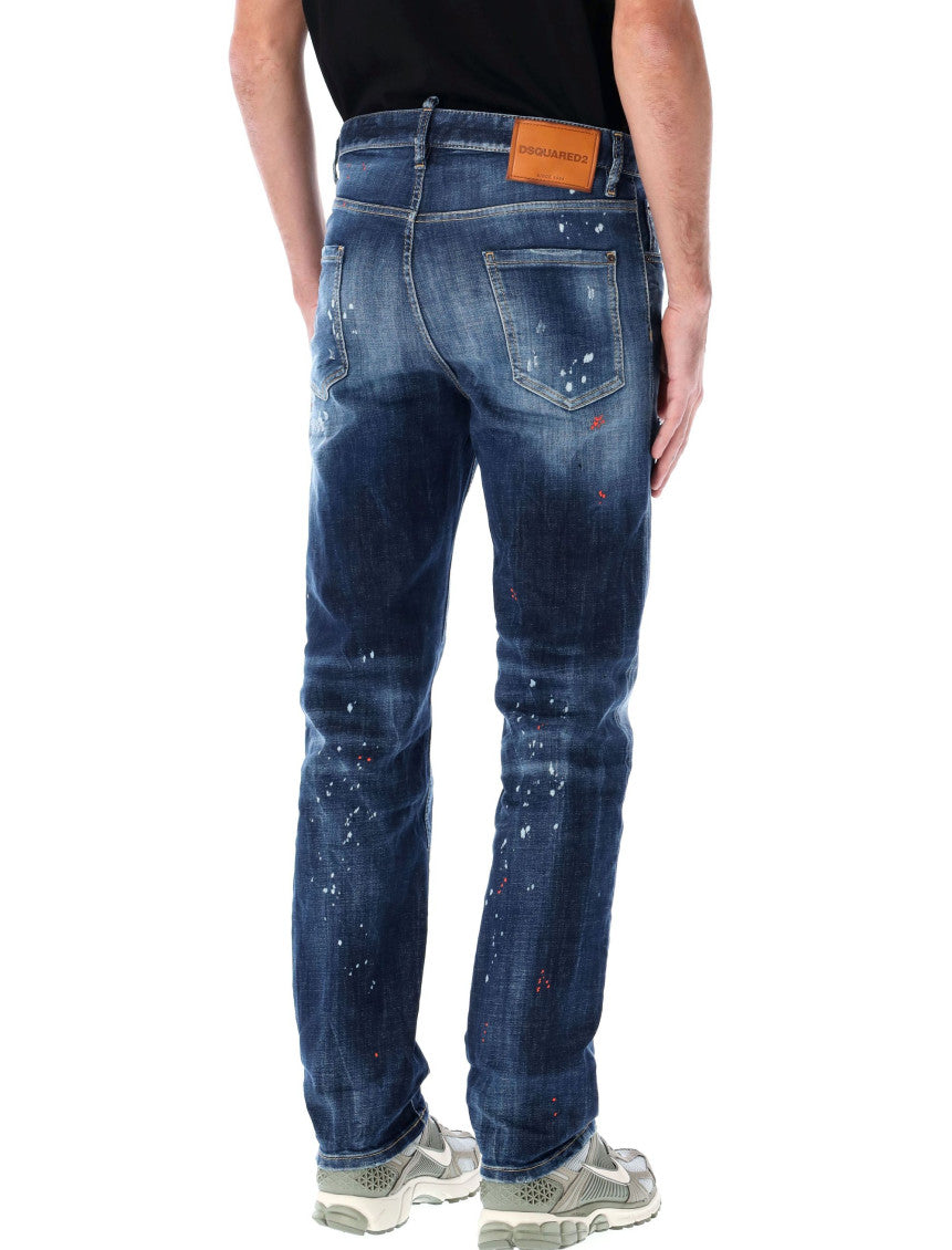 Blue Slim Leg Jeans 2