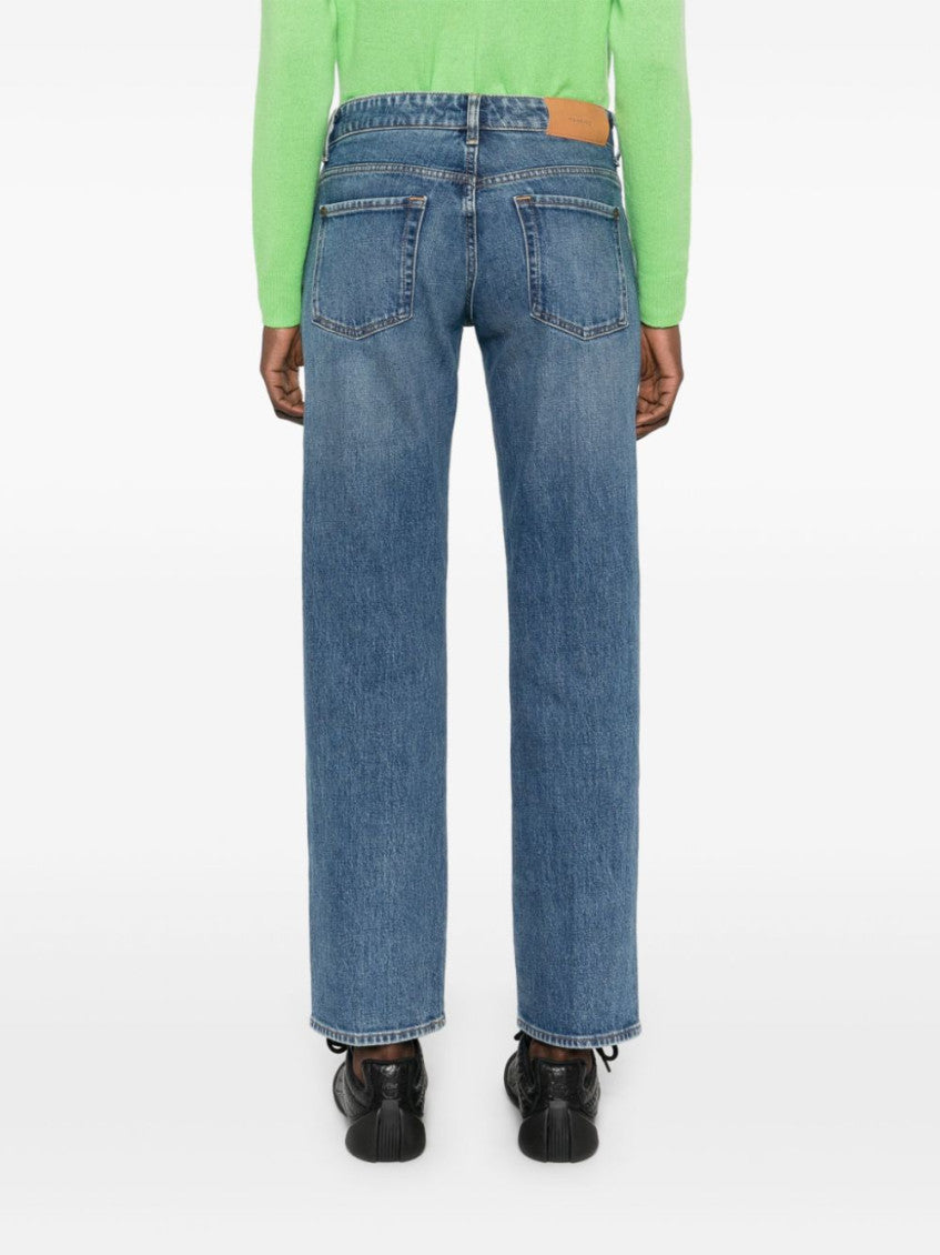 Blue Claire stright denim jeans 5