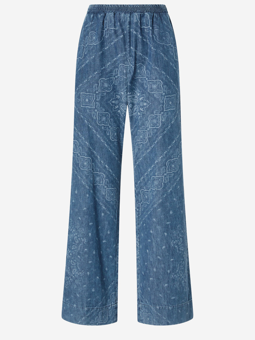 Blue Bandana-print Jeans 2