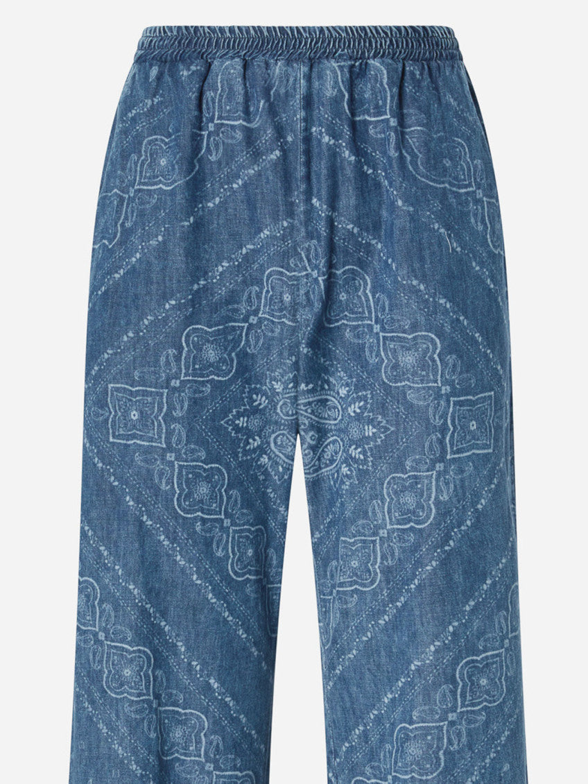 Blue Bandana-print Jeans 3