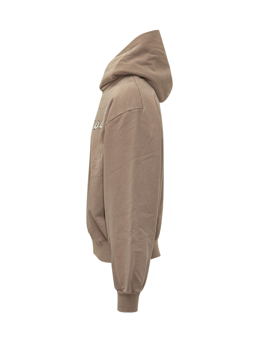 Beige Pearl Logo Hood Sweatshirt 2