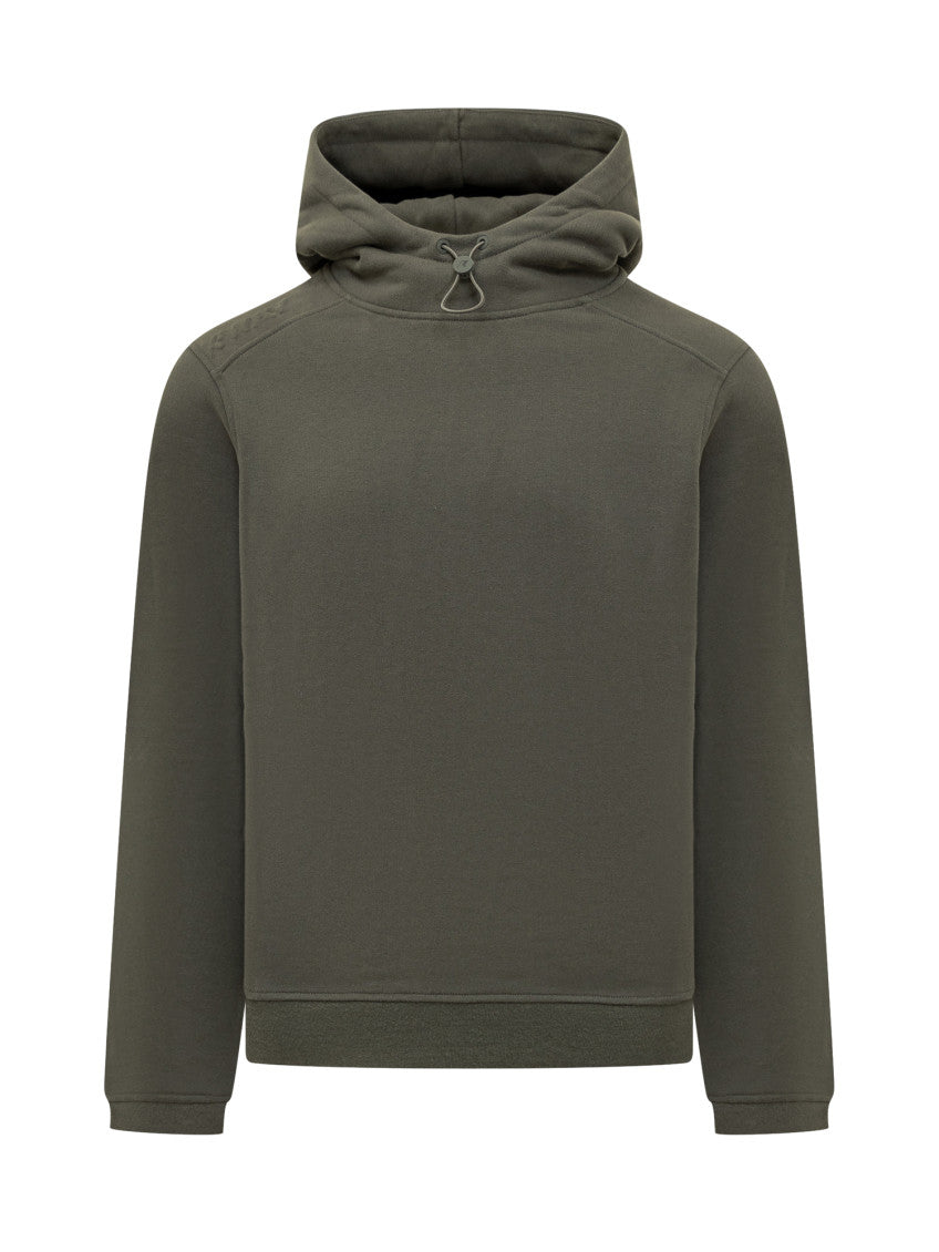 Green Solid Hood Sweatshirt 1