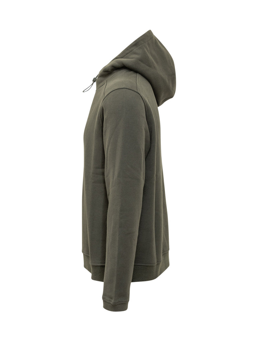 Green Solid Hood Sweatshirt 2