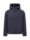 Blue Solid Hood Sweatshirt 1