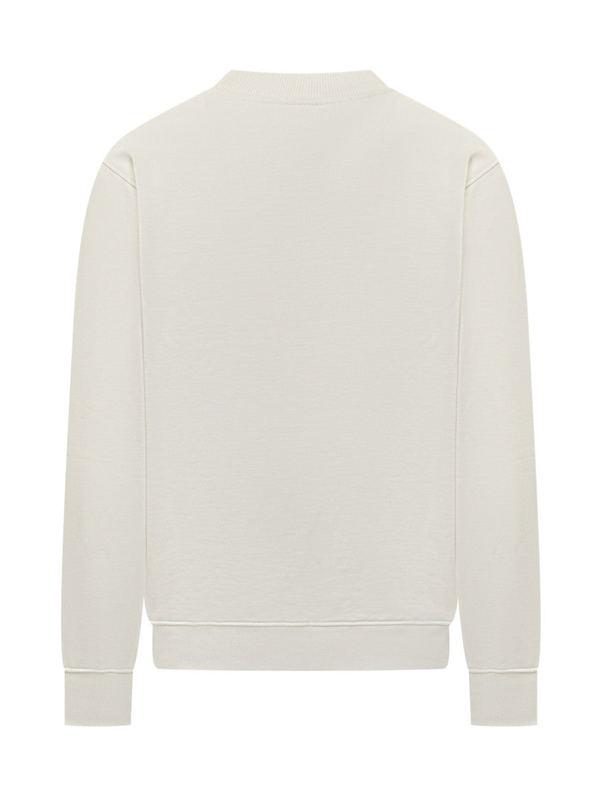 White Graphic Crew Neck Sweatshirt 2