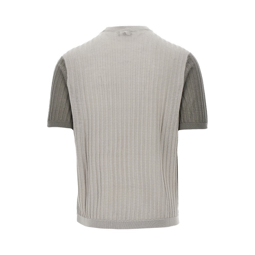 Brown Color Block Crew Neck Sweatshirt 2