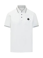 White Logo Shirt Collar Polo 1