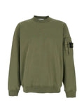 Beige Solid Crew Neck Sweatshirt 1