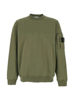 Beige Solid Crew Neck Sweatshirt 1