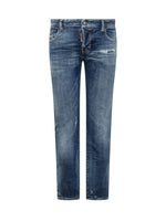 Blue Straight Mid Rise Jeans 1