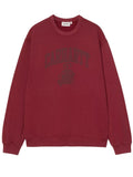 Red Graphic Crew Neck Sweatshirt 1