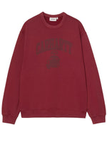 Red Graphic Crew Neck Sweatshirt 1