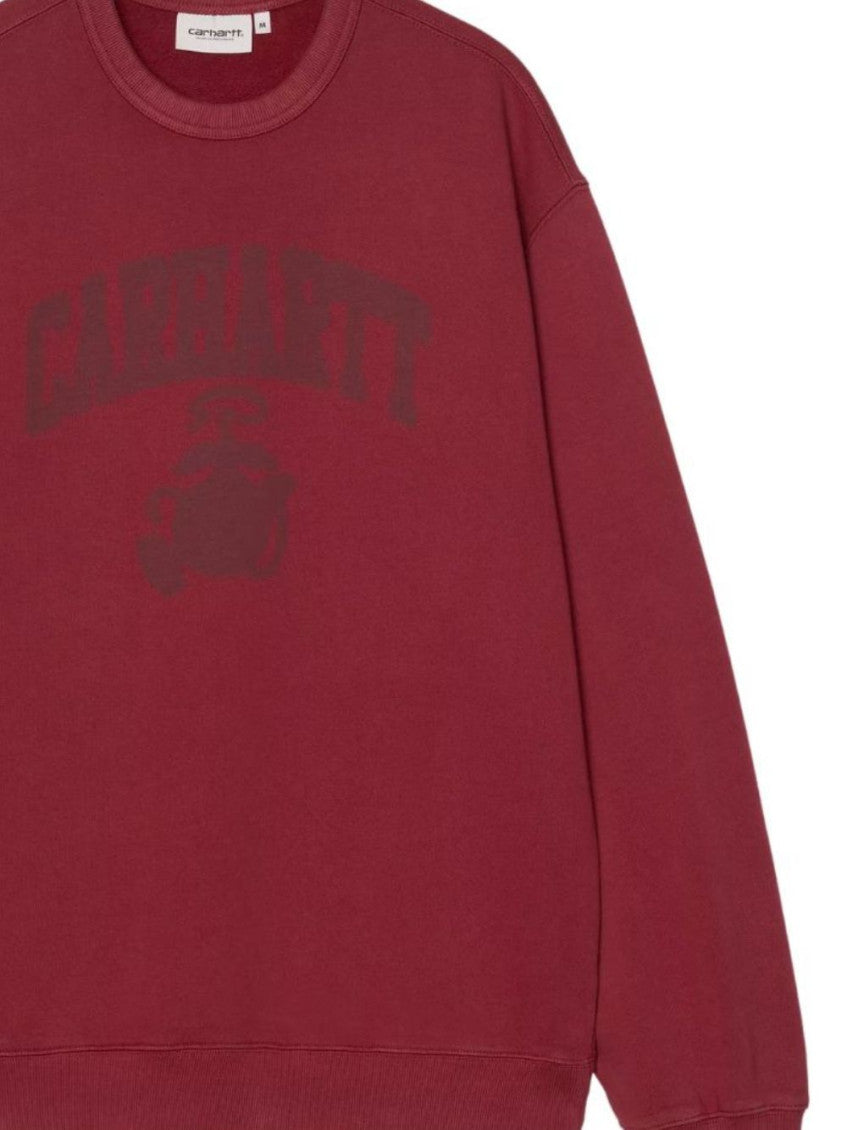 Red Graphic Crew Neck Sweatshirt 3