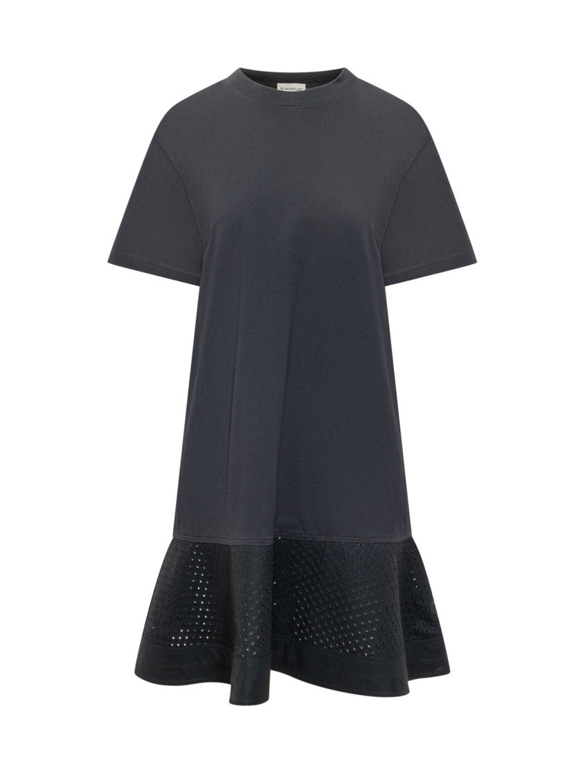 Black Round Neck Midi Dress 1