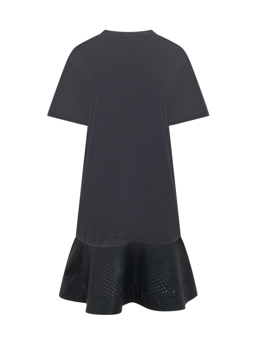 Black Round Neck Midi Dress 2