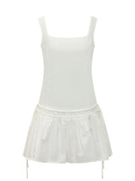 White Square Neck Mini Dress 1