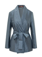 Blue Waist Tie Shirt 1