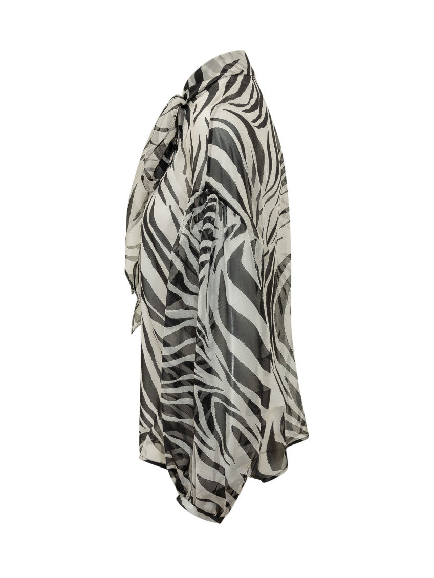 Black Regular Animal Print Shirt 3