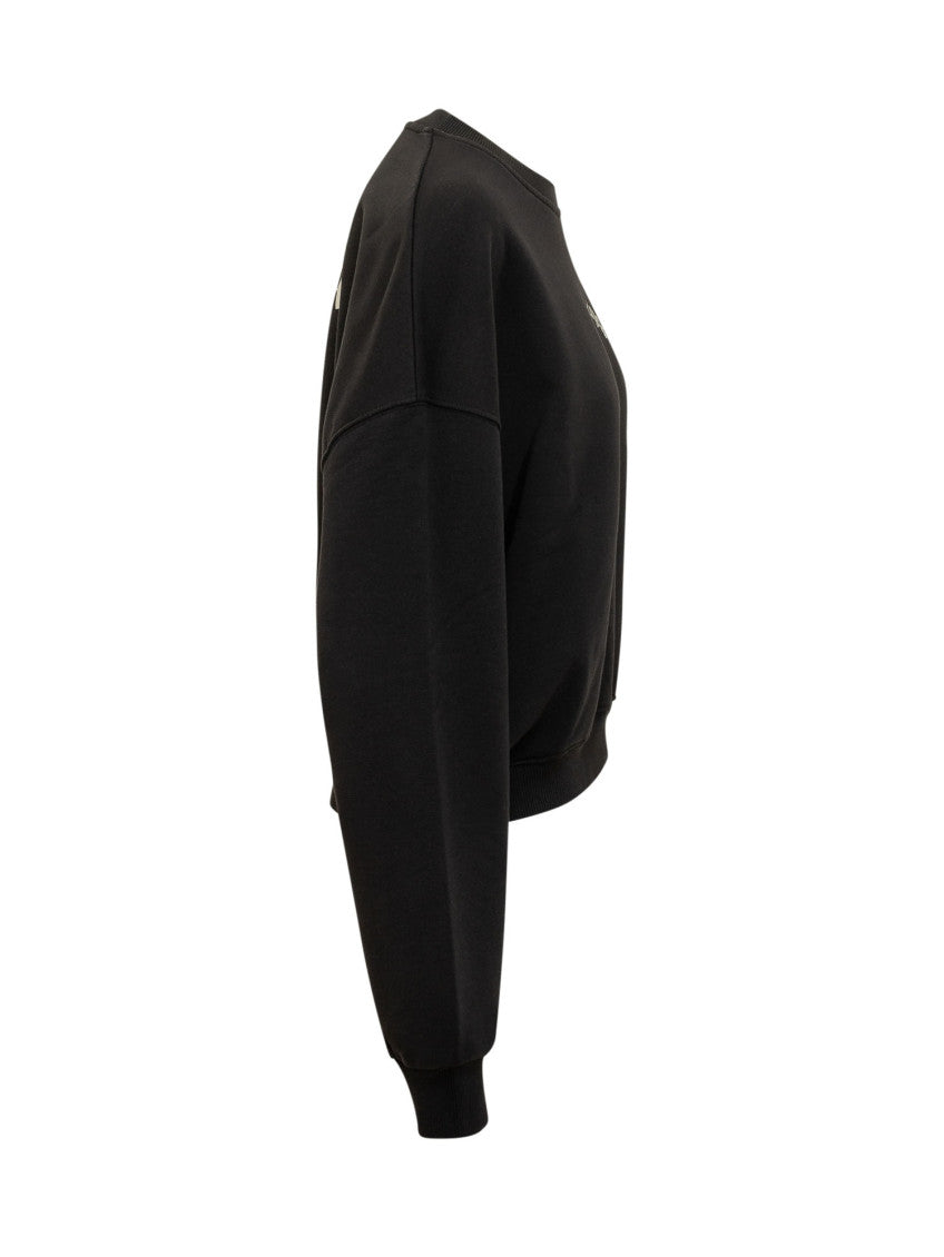 Black Logo Crew Neck Sweatshirt 3