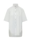 White Oversized Solid Shirt 1