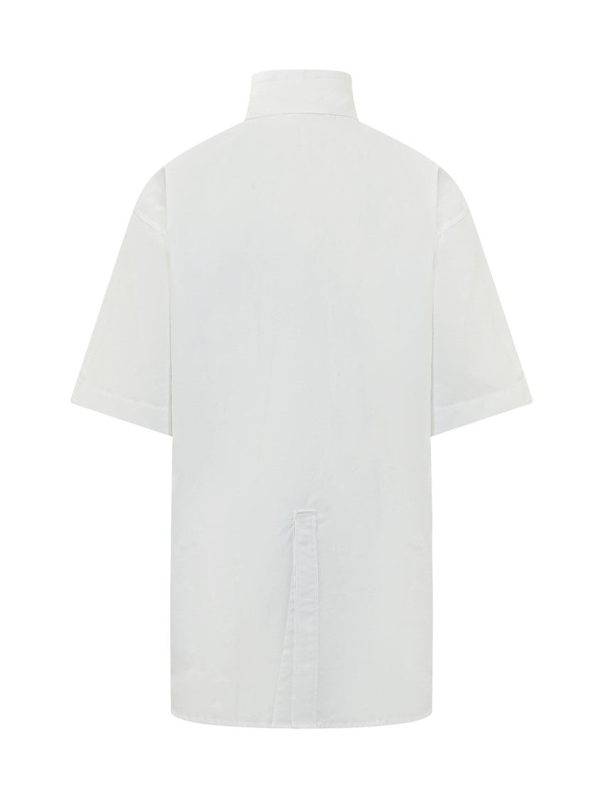 White Oversized Solid Shirt 2