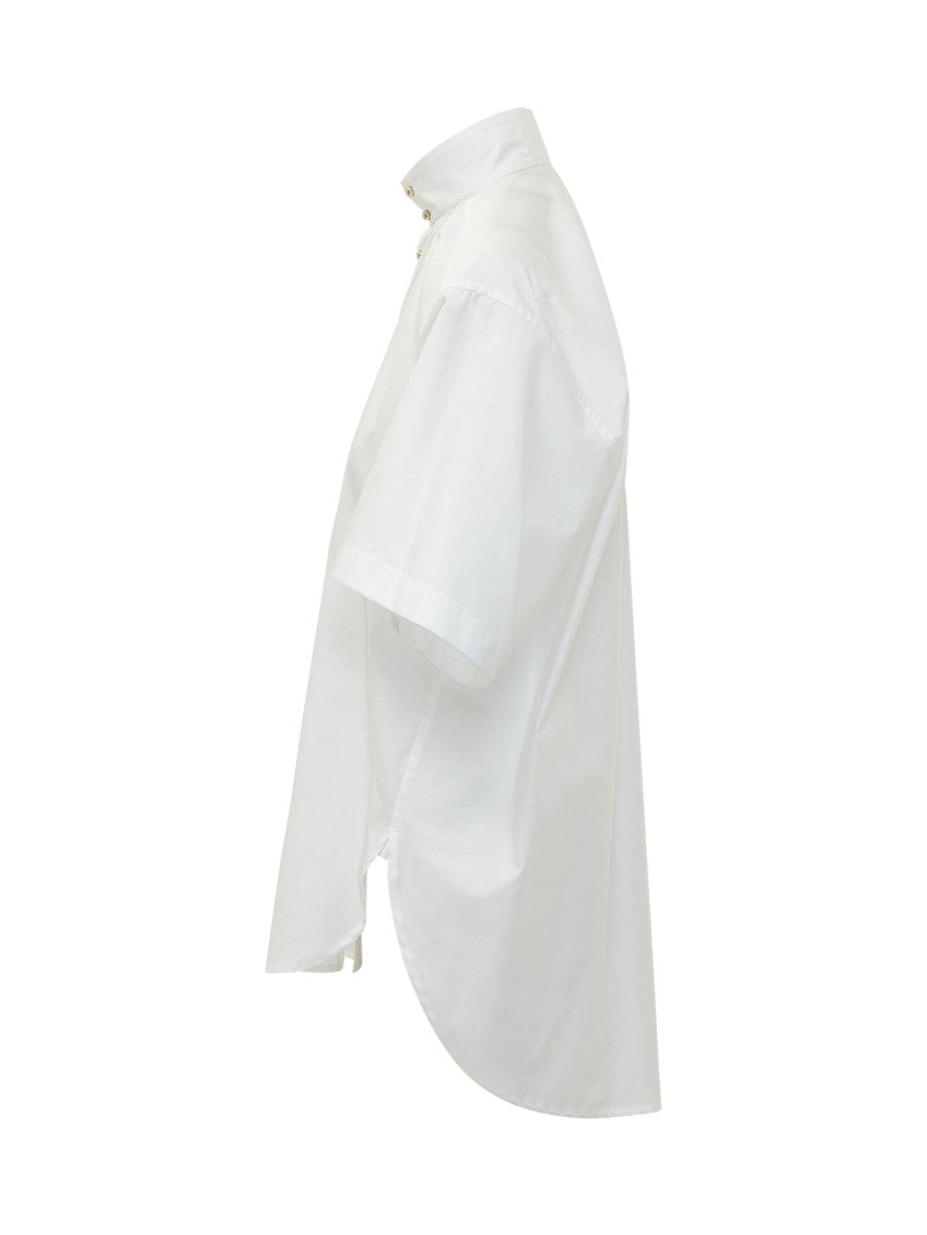 White Oversized Solid Shirt 3
