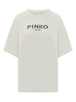 White Logo Crew Neck T-Shirt 1