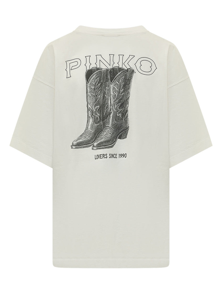 White Logo Crew Neck T-Shirt 2