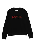 Black Logo Crew Neck Sweatshirt 1