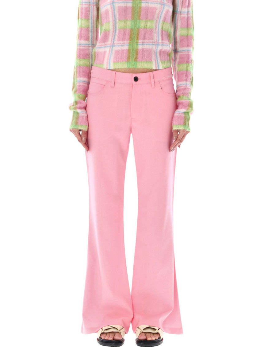 Pink Cool Wool Pants 1