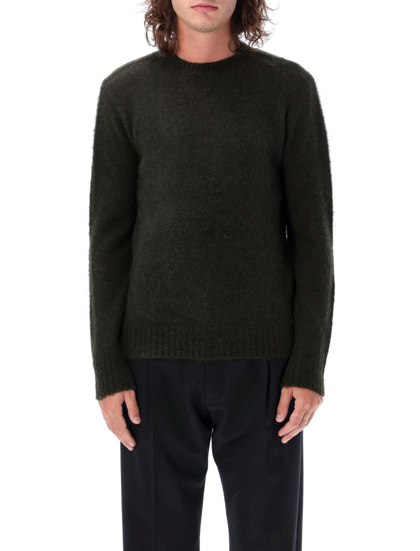 Olive Crewneck Sweater 1