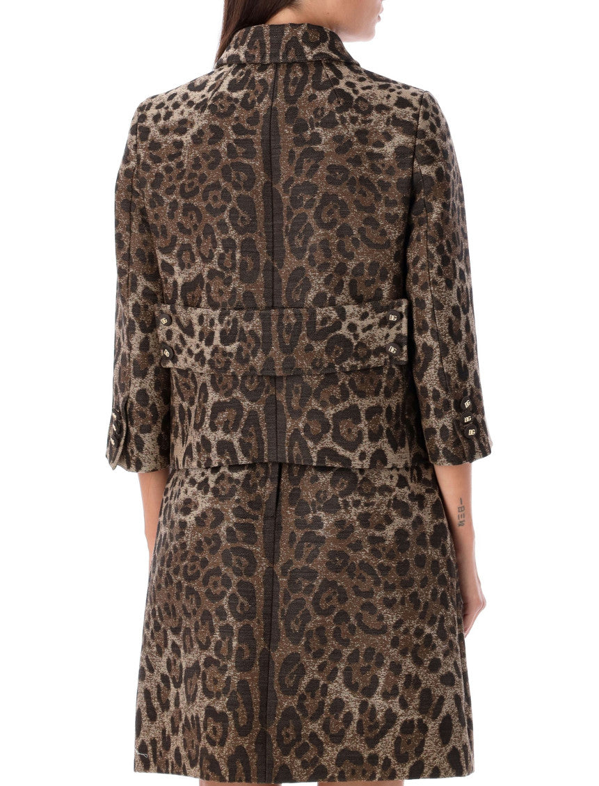 leopard print patterned jacquard jacket 2