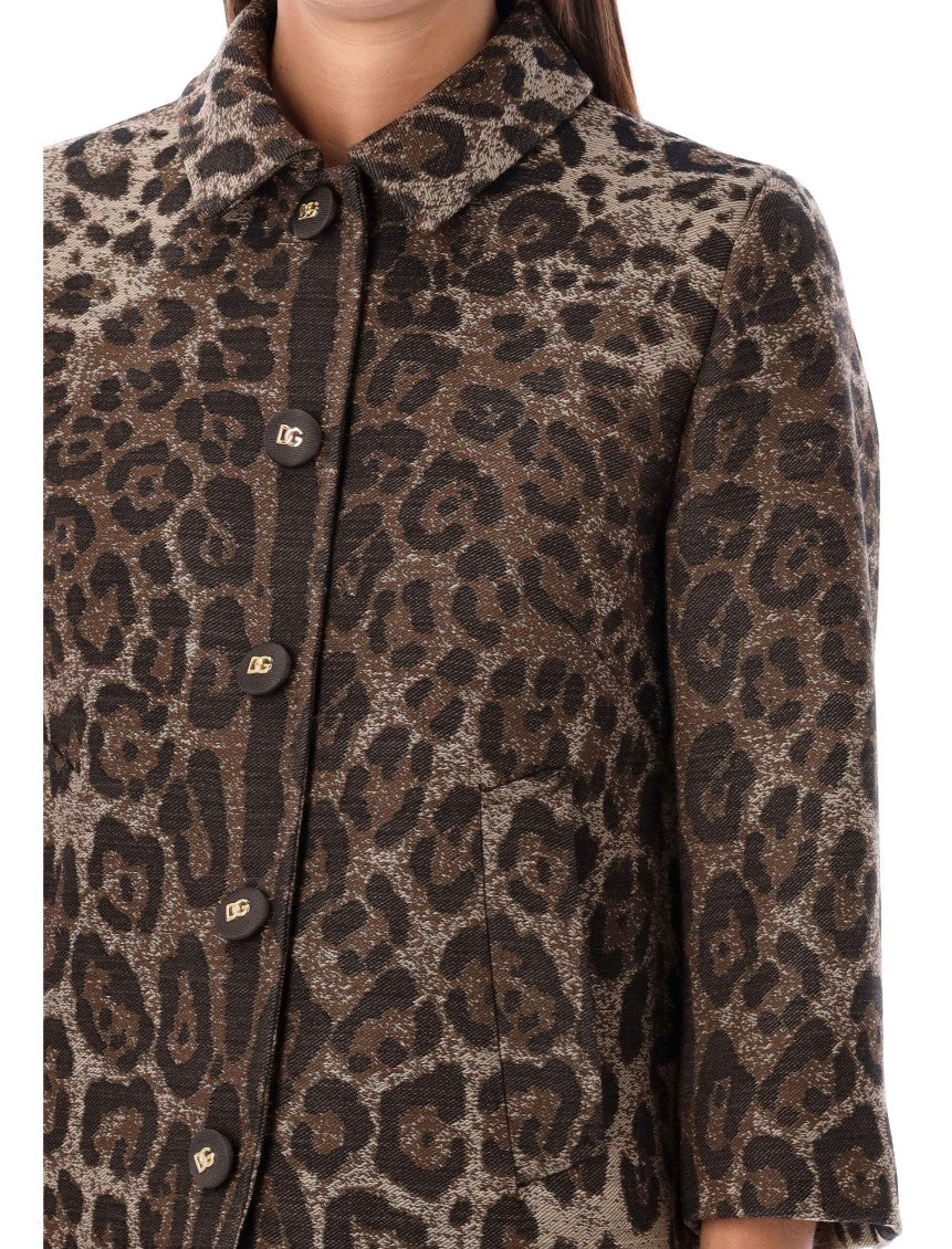 leopard print patterned jacquard jacket 3