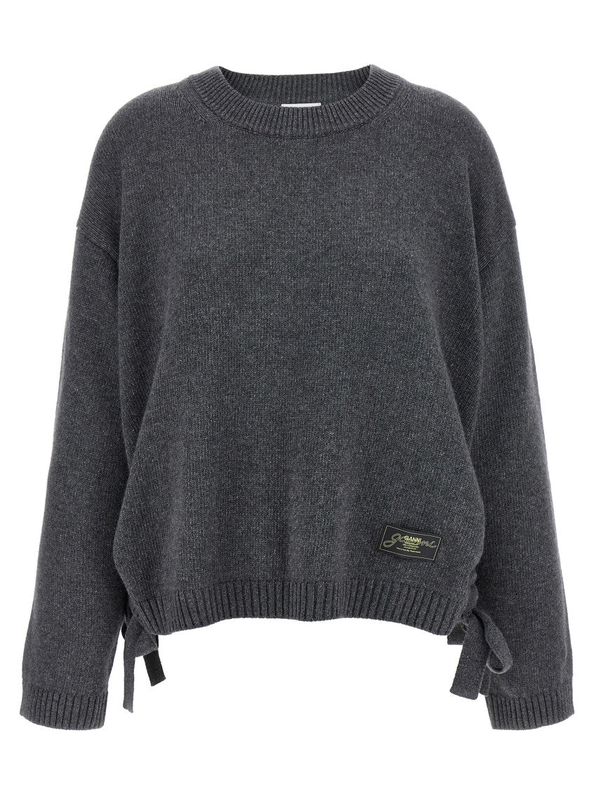 Grey Side laces sweater 1