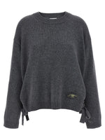 Grey Side laces sweater 1