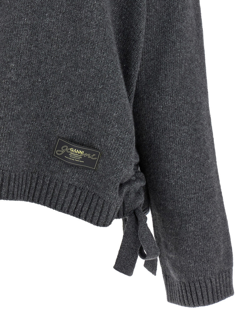 Grey Side laces sweater 4
