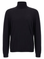 Blue Wool turtleneck sweater 1