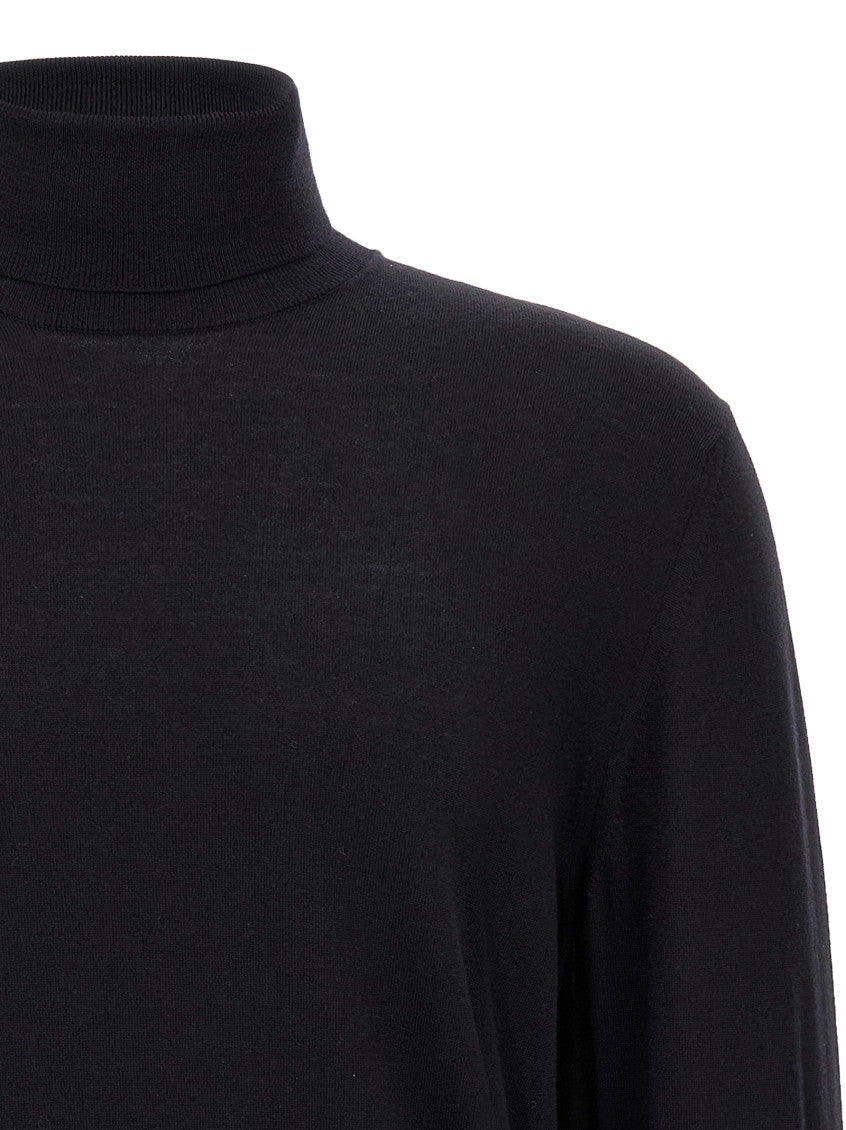 Blue Wool turtleneck sweater 3