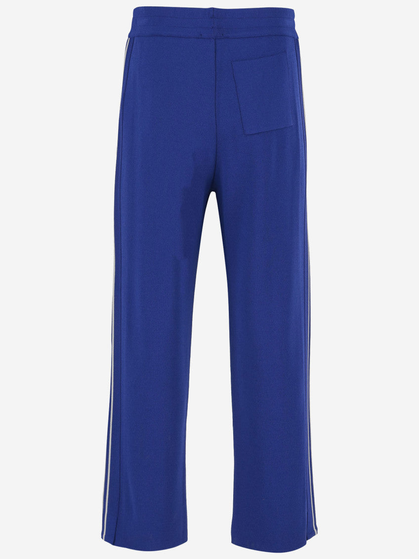 Royal Blue Knitted Viscose Joggers 3