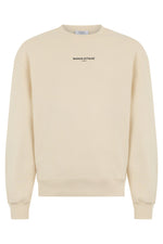 Beige Crew Neck Sweatshirts 1