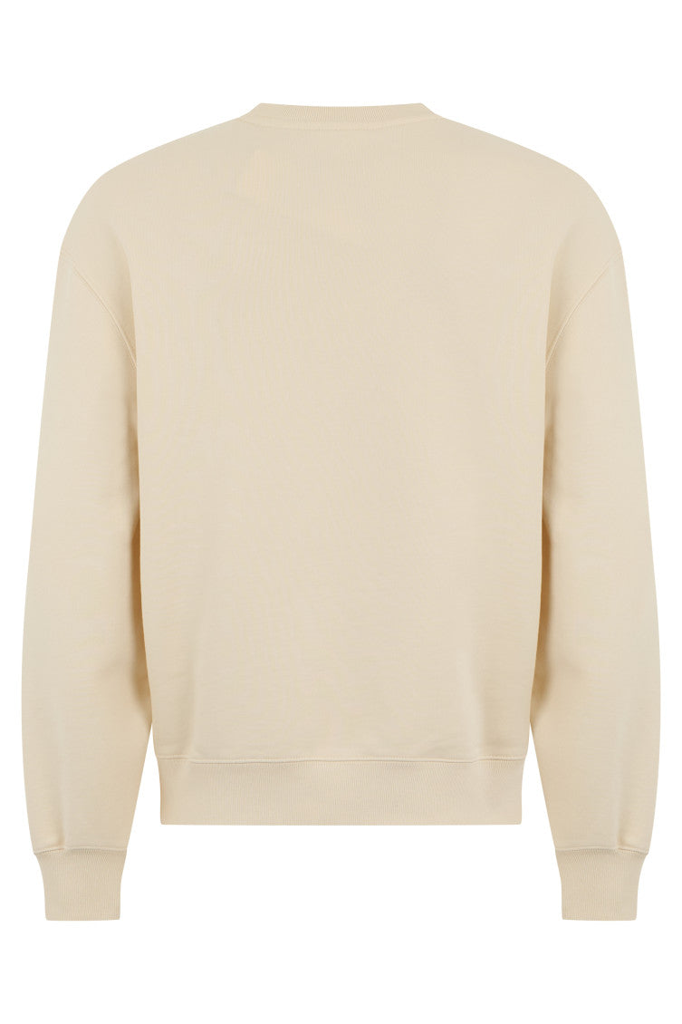 Beige Crew Neck Sweatshirts 2