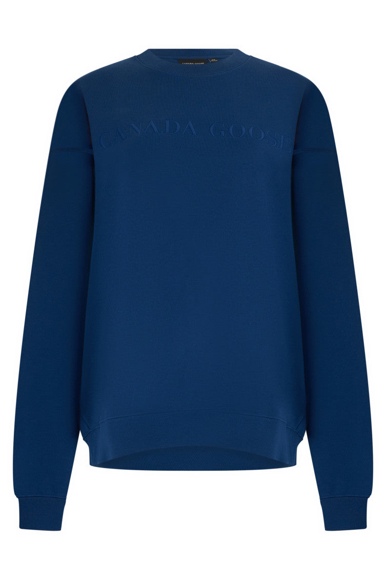 Blue Crew Neck Sweatshirts 1