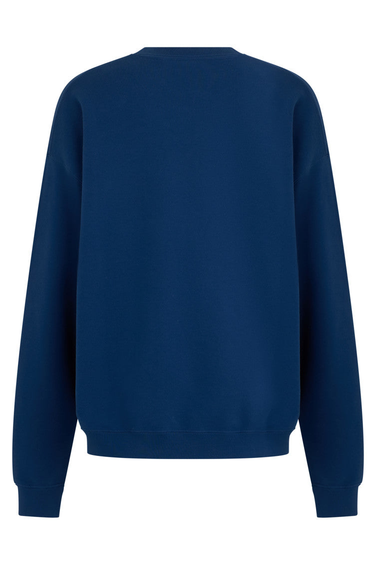 Blue Crew Neck Sweatshirts 2