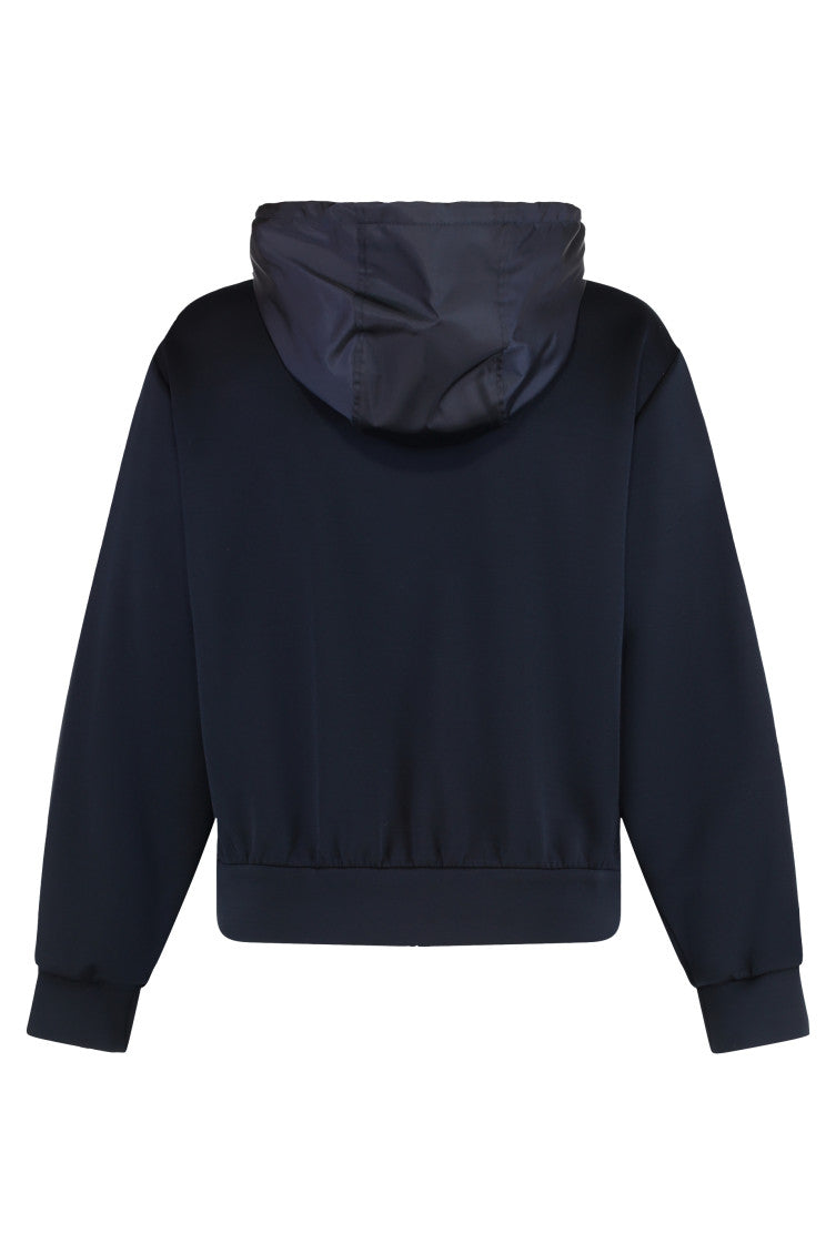 Navy Blue Hood Sweatshirts 2