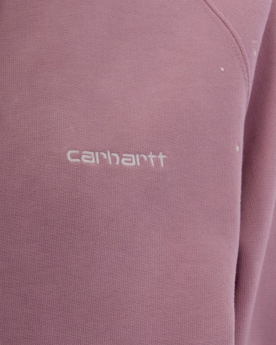Purple Logo Hood Sweatshirt 3