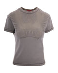 Grey Graphic Crew Neck T-Shirt 1