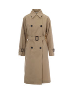 Beige Shirt Collar Trench Coat 1