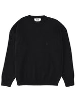 Black Crew Neck Sweaters 1