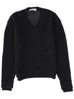 Black V Neck Sweaters 1
