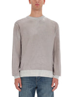 Grey Crew Neck Sweaters 1